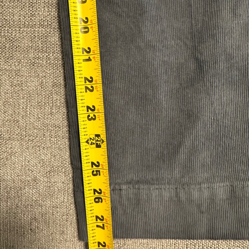 Marine Layer Corduroy Wide Leg Pants Womens 8 Grey Button Fly HighRise - Picture 7 of 9